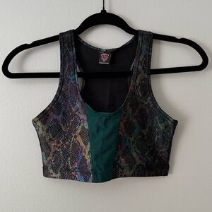 Multicolor Snake Print Bikini